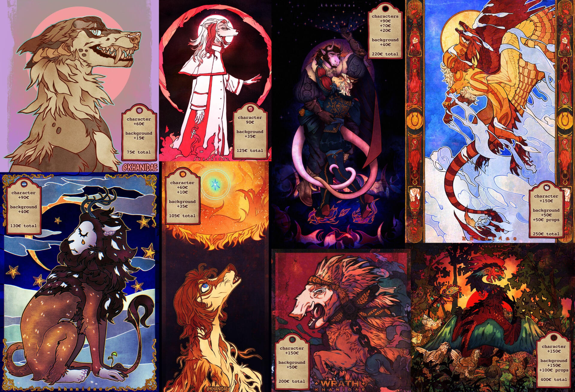 collage of procing examples