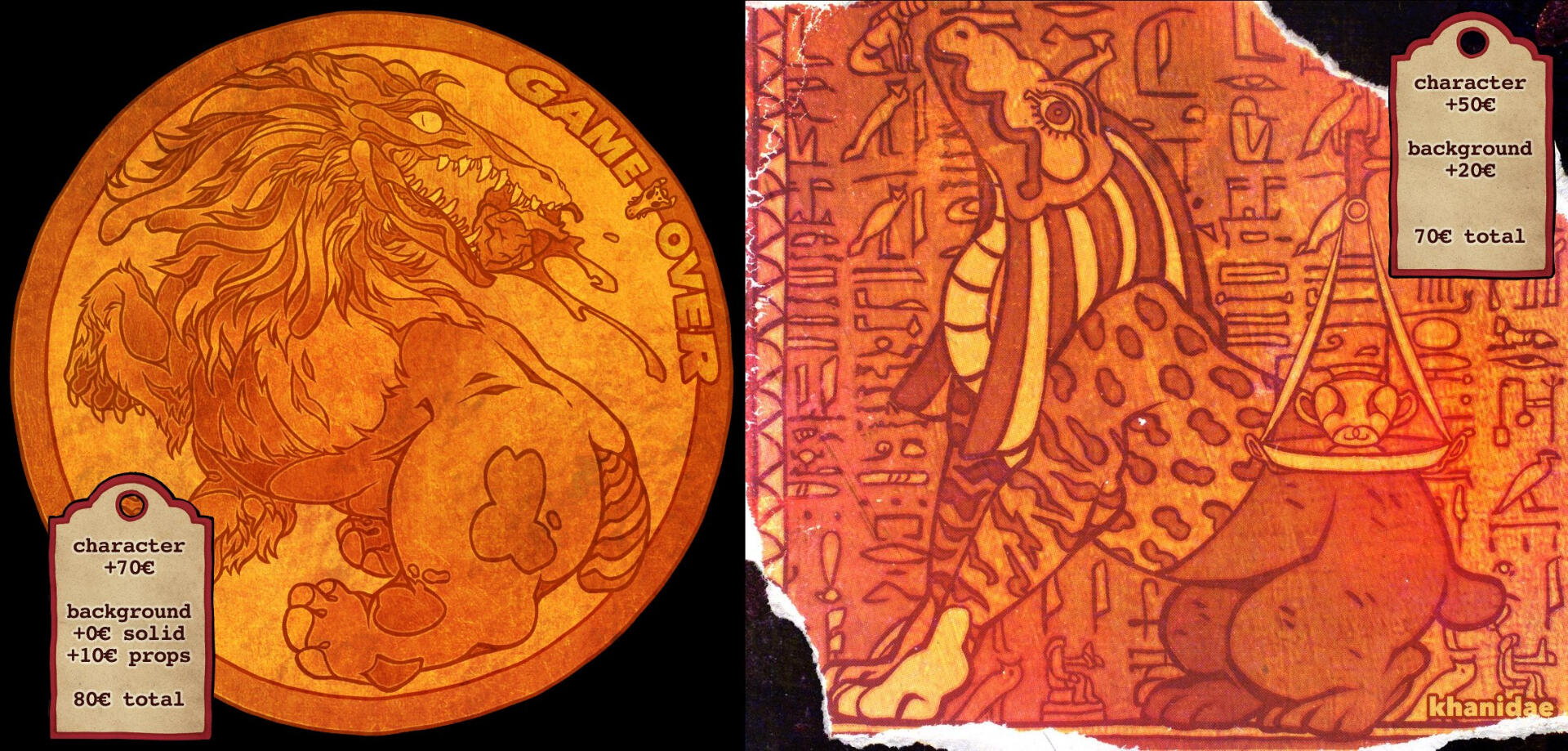 collage of procing examples