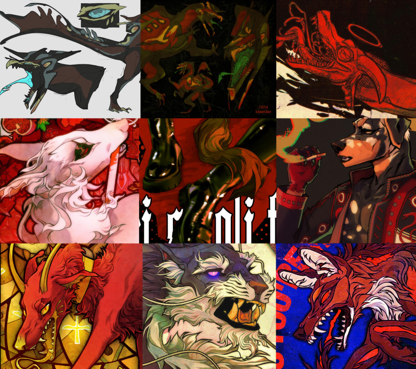 collage of style variations